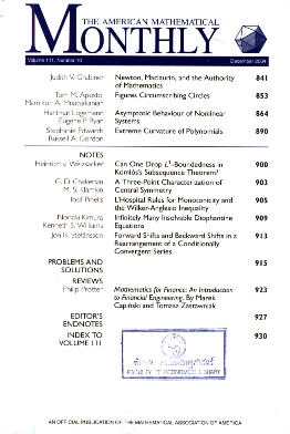 American Mathematical Monthly